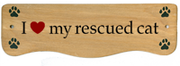 I love my rescued cat
